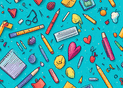 Fournitures color&eacute;es pour une rentr&eacute;e cr&eacute;ative